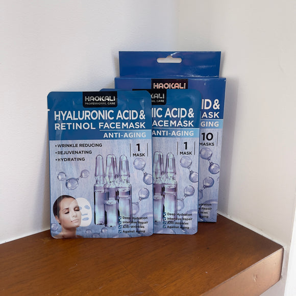 Hyaluronic Acid & Retinol Face Mask 30ml