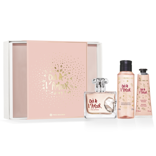 Cofre Oui à l'amour (Edp 30ml + Gel ducha 100ml + Crema manos 30ml)