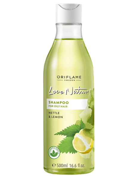 Love Nature Shampoo para Cabello Graso de Ortiga y Limón JUMBO 500ml