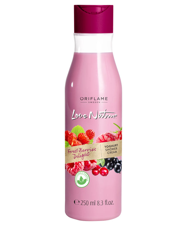 Crema de Ducha tipo Yogur con Frutos del Bosque Love Nature 250ml